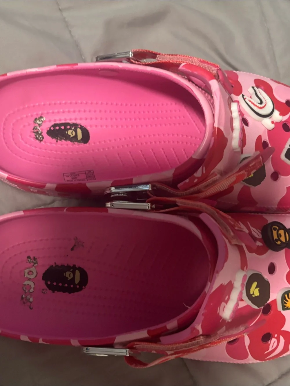 BAPE x CROC clogs